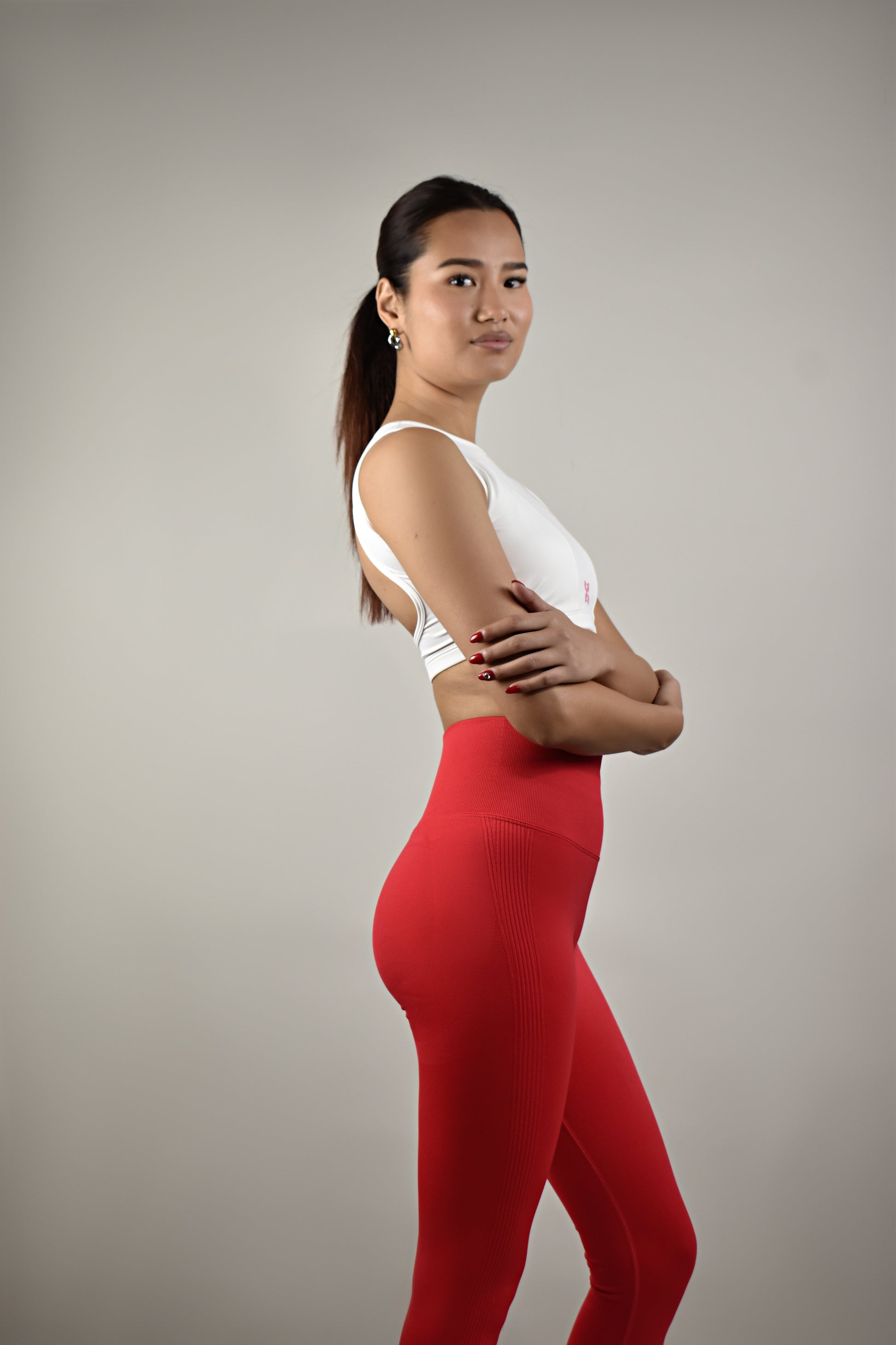 Open back Gym crop top