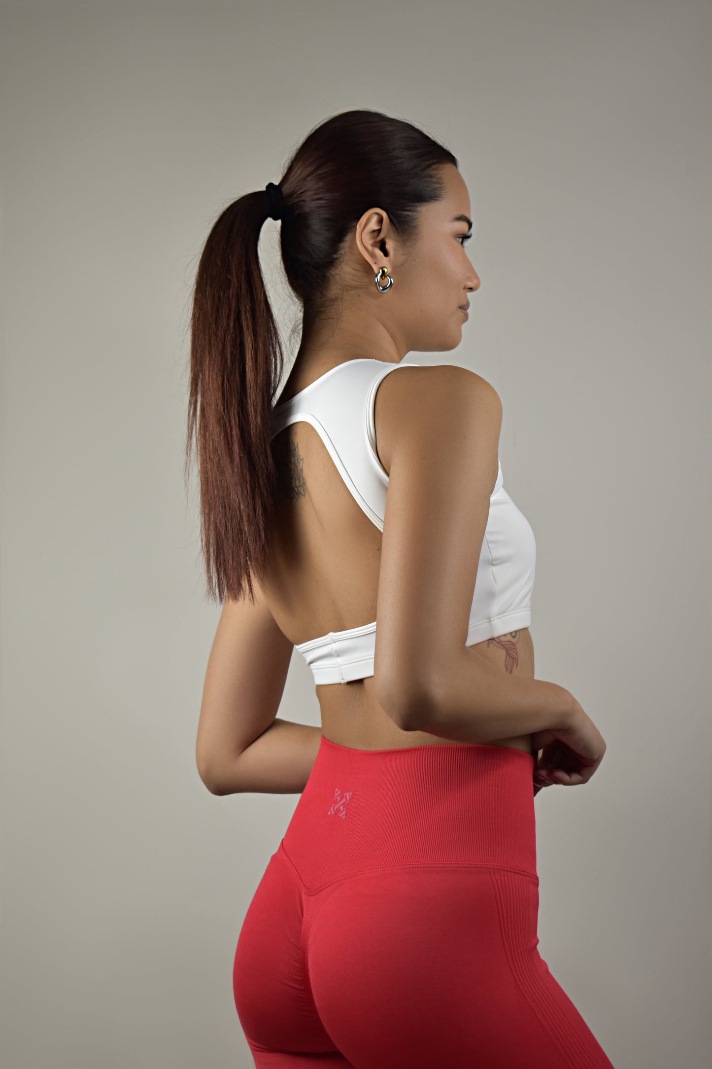 Open back Gym crop top