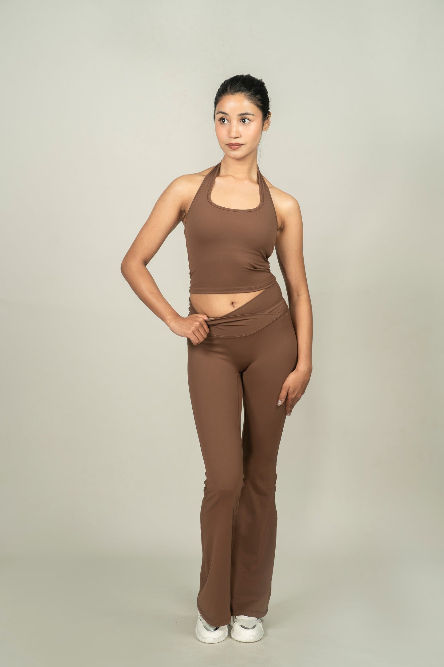High waisted bootcut leggings