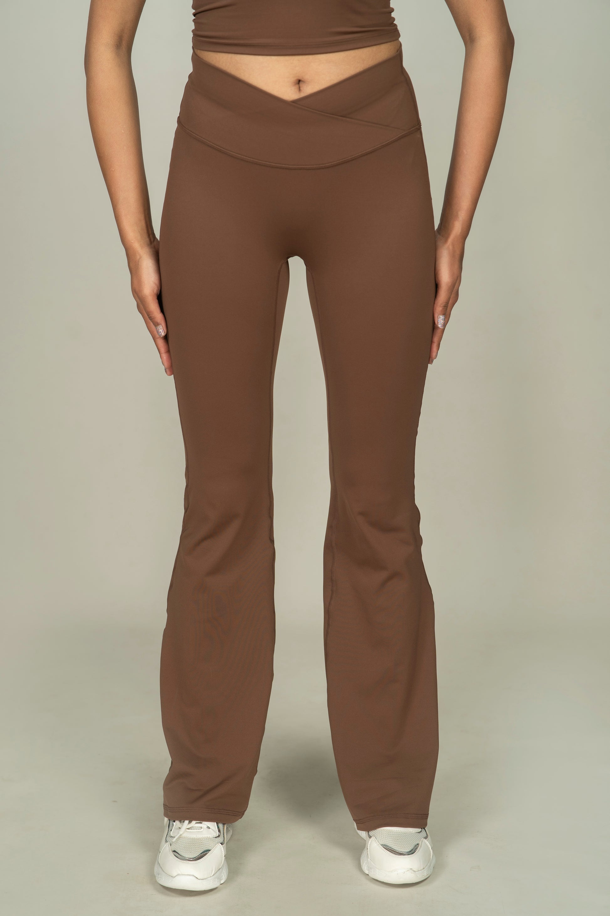 High waisted bootcut leggings