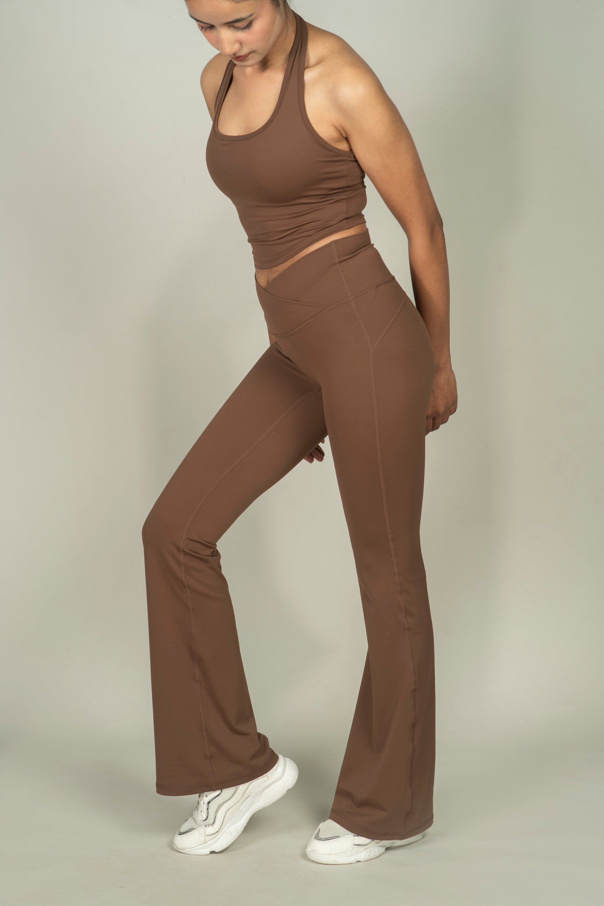 High waisted bootcut leggings