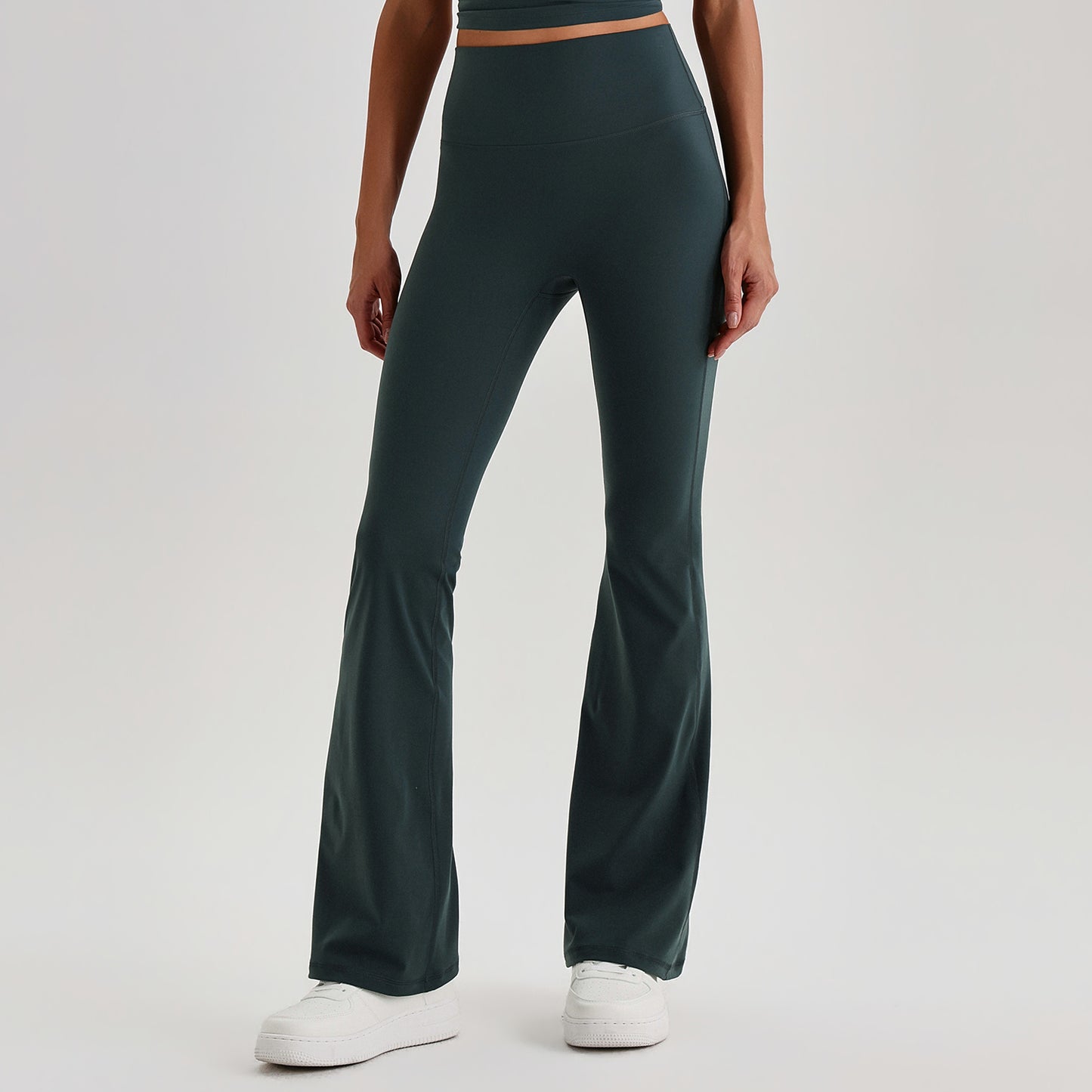 Ultimate High-Waisted Bootcut Leggings - Forest Green