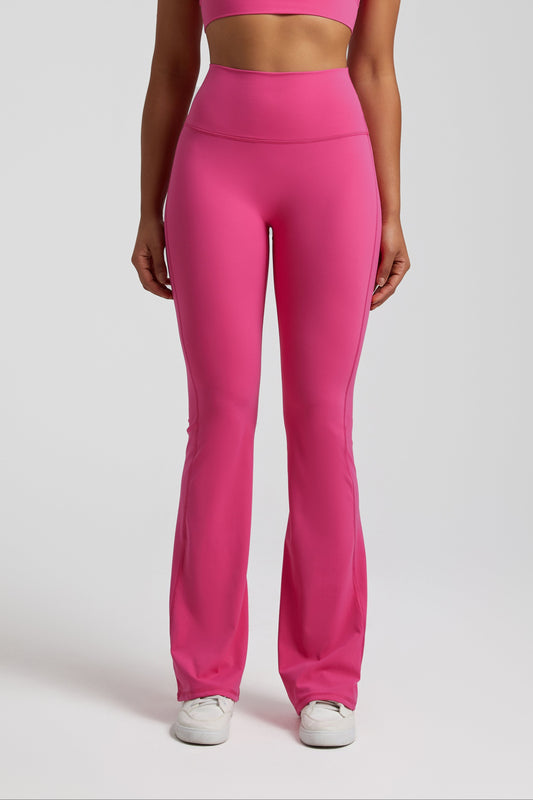 Ultimate High-Waisted Bootcut Leggings - Barbie Pink