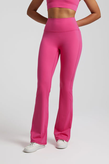 Ultimate High-Waisted Bootcut Leggings - Barbie Pink