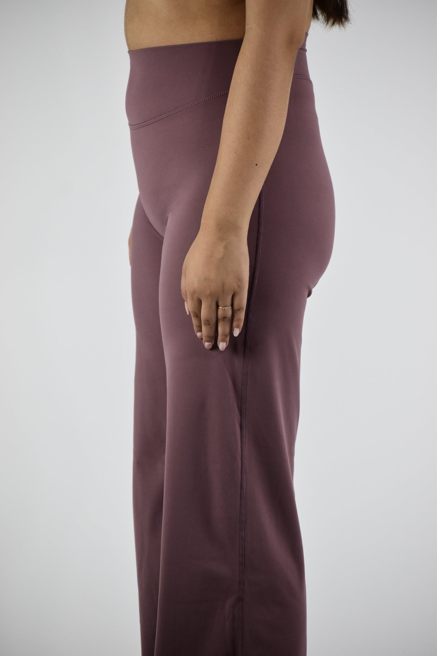 Sculpted Straight Leg Bottoms - Vintage Purple