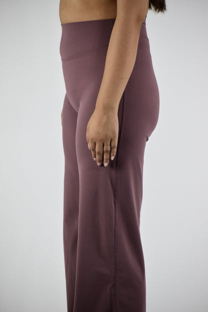 Sculpted Straight Leg Bottoms - Vintage Purple