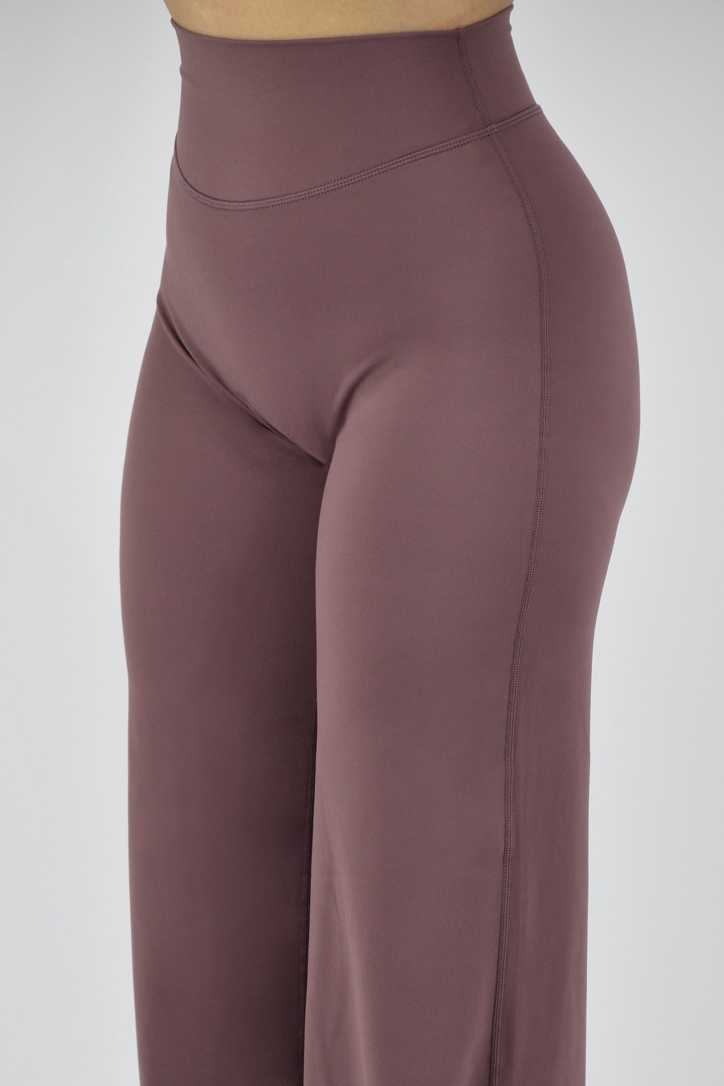 Sculpted Straight Leg Bottoms - Vintage Purple