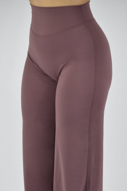 Sculpted Straight Leg Bottoms - Vintage Purple