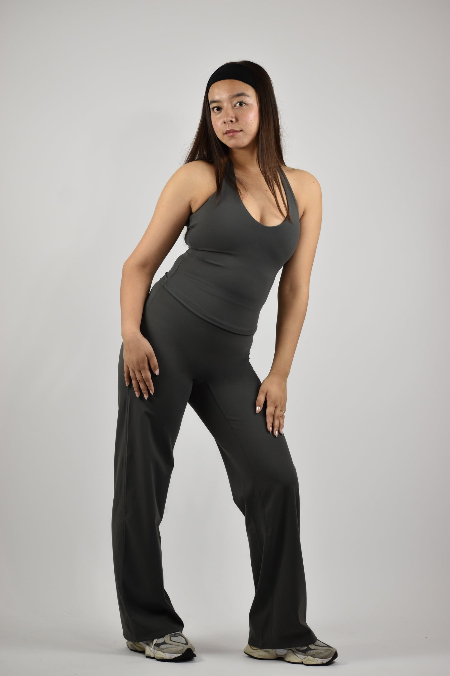 Sculpted Straight Leg Bottoms - Coal Grey