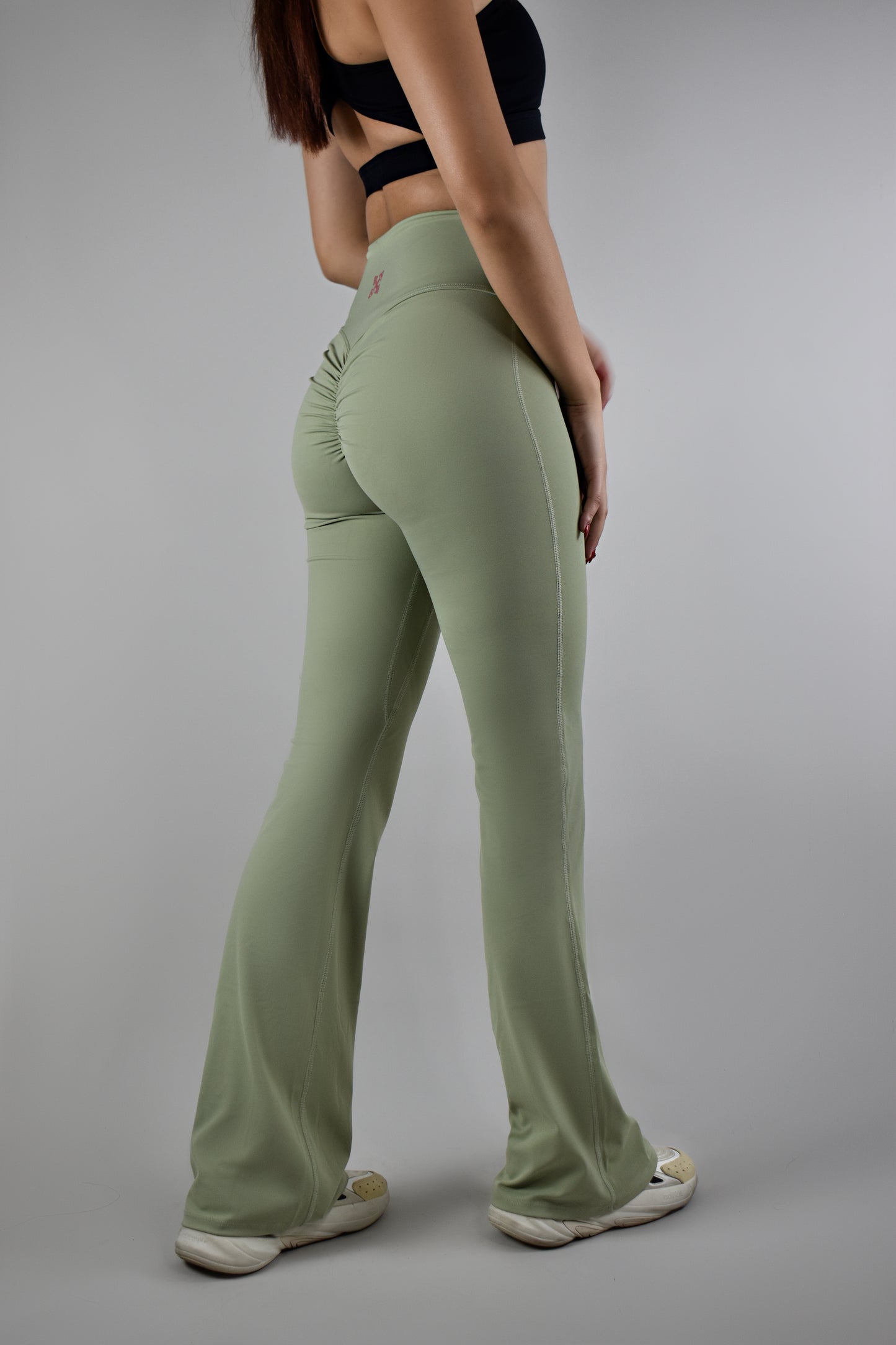 Ultimate High-waisted Flare Pants - Sage Green