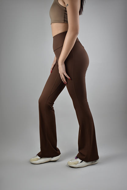 Ultimate High-waisted Flare Pants - Coffee Brown