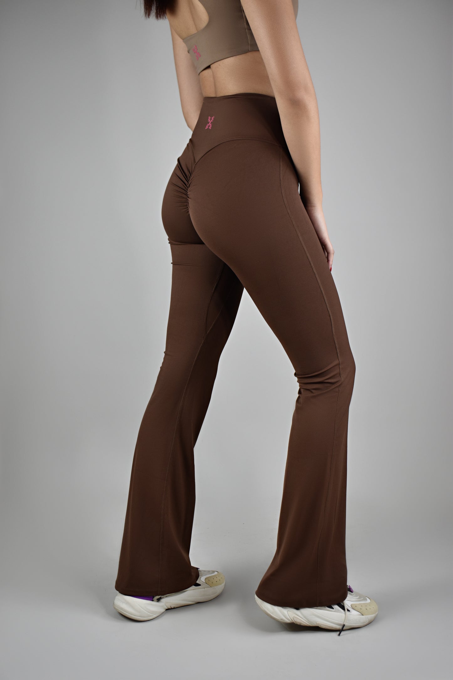 Ultimate High-waisted Flare Pants - Coffee Brown