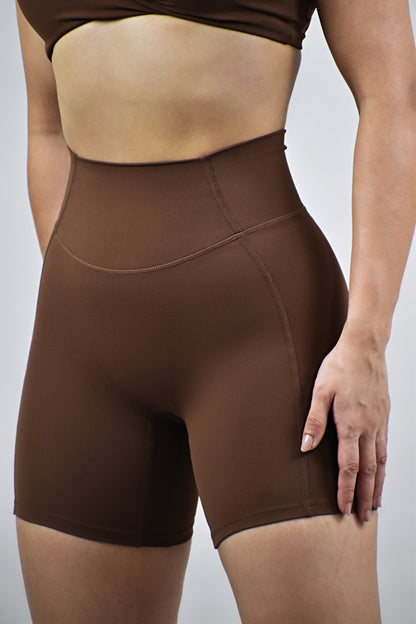 Ultimate Figure Flattering Shorts - Coffee Brown