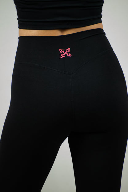 Effortless High Waisted Seamless Leggings - Solid Black