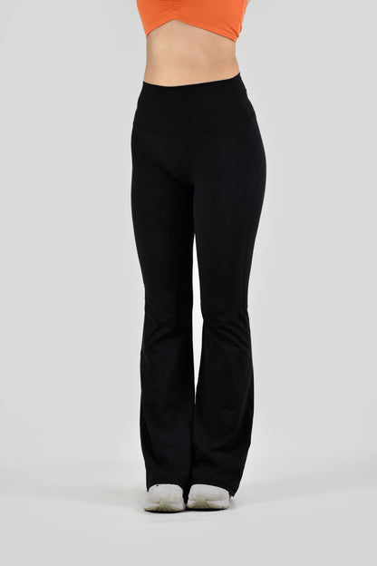 Ultimate High-Waisted Bootcut Leggings - Solid Black