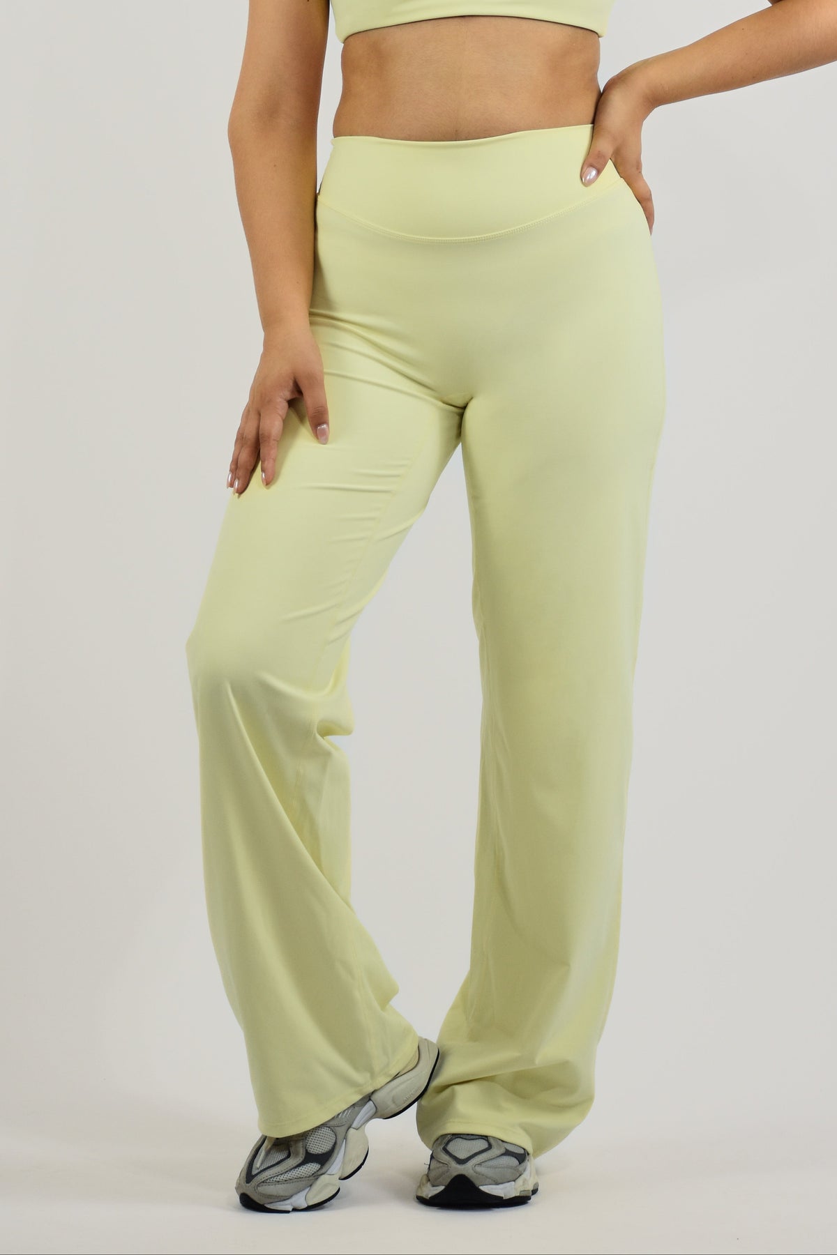 Sculpted Straight Leg Bottoms - Butter Yellow