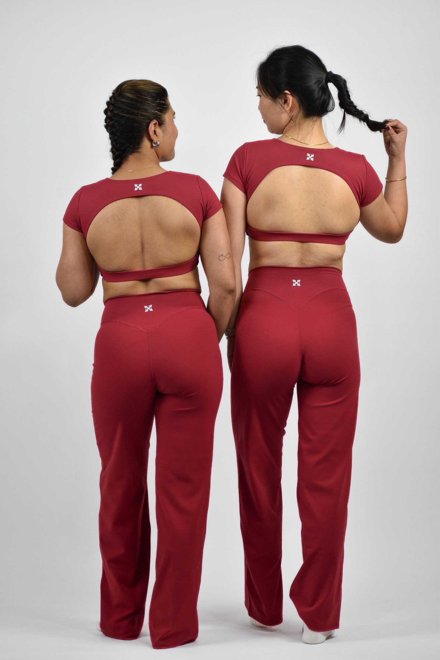 Sculpted Straight Leg Bottoms - Red Rumba