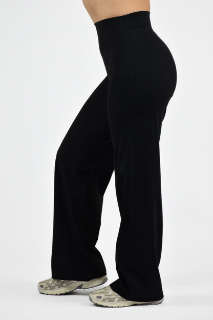 Sculpted Straight Leg Bottoms - Black