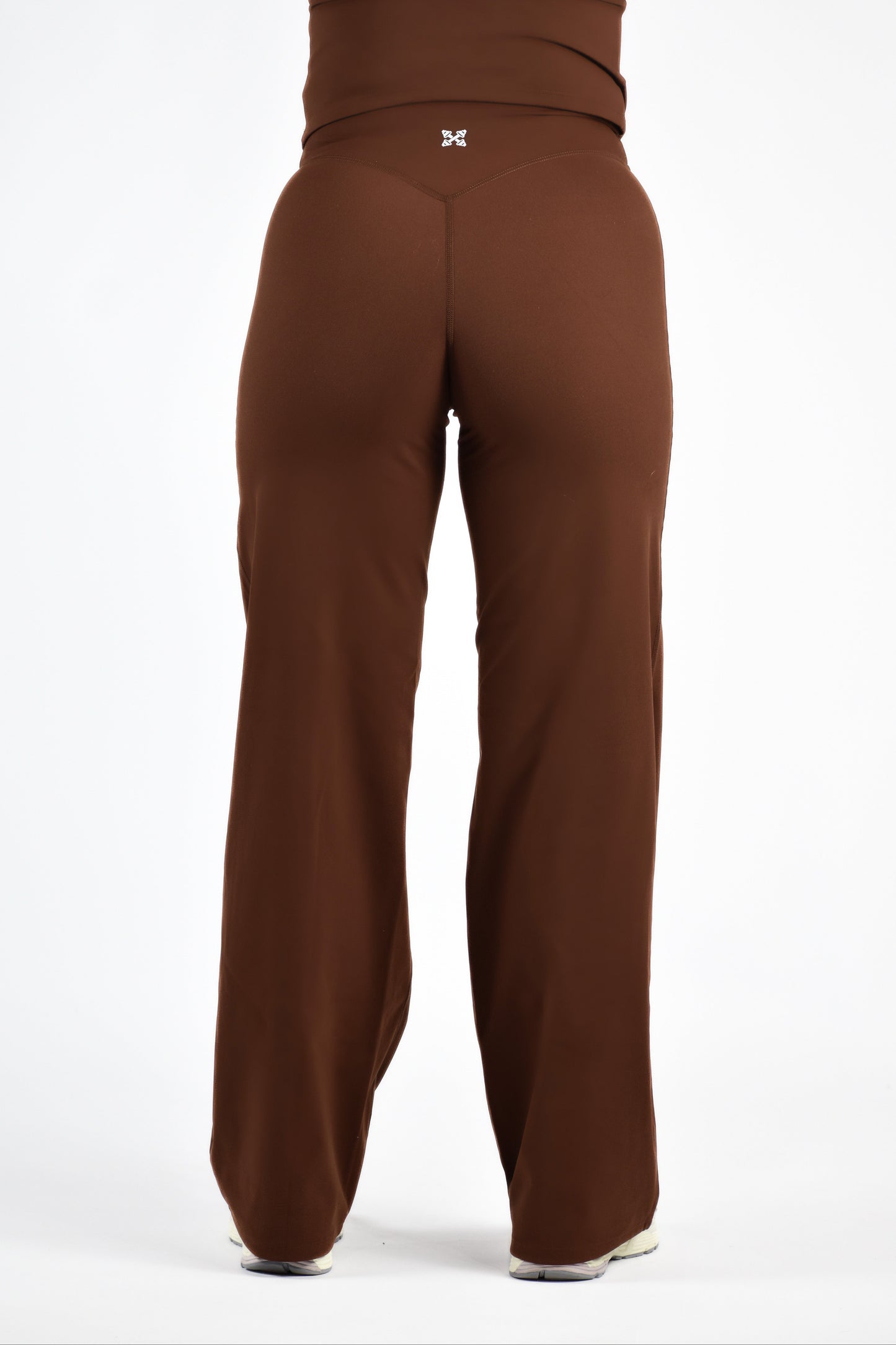 Sculpted Straight Leg Bottoms -Coffee Brown