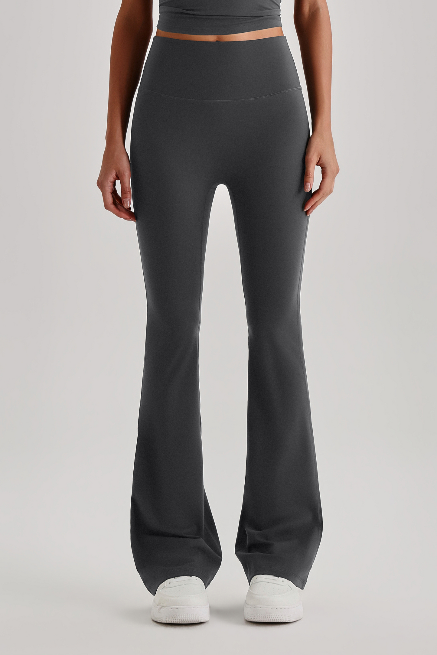 Ultimate High-Waisted Bootcut Leggings - Dark Grey