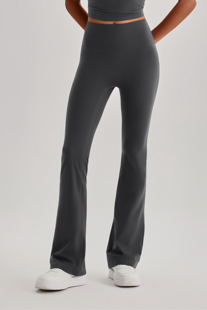 Ultimate High-Waisted Bootcut Leggings - Dark Grey