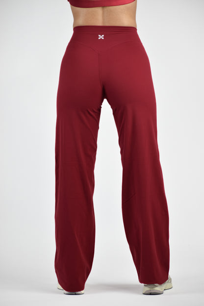 Sculpted Straight Leg Bottoms - Red Rumba