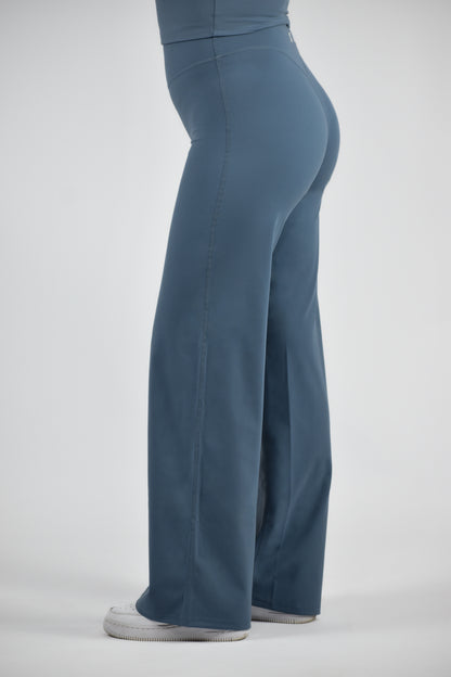Sculpted Straight Leg Bottoms - Mystic Blue